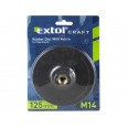 Носач на брусна хартија, гумен диск, за аголна брусилка, M14 навој, со лепенка, ∅125mm, EXTOL CRAFT
