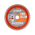 Дијамантски диск за сечење turbo, 115x22,2mm, суво и мокро сечење, EXTOL PREMIUM
