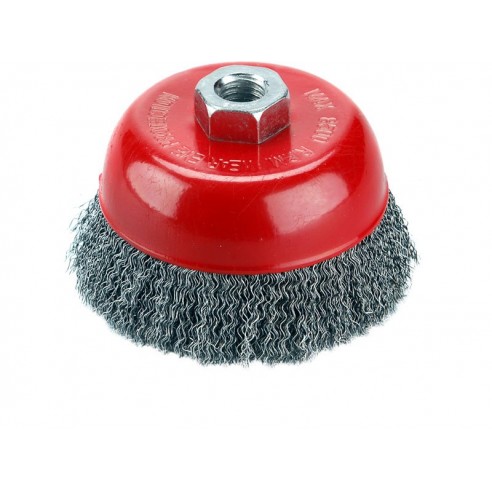 Четка кружна жичана, ∅75mm, виткана жица S 0,3mm, M14x2mm, EXTOL CRAFT