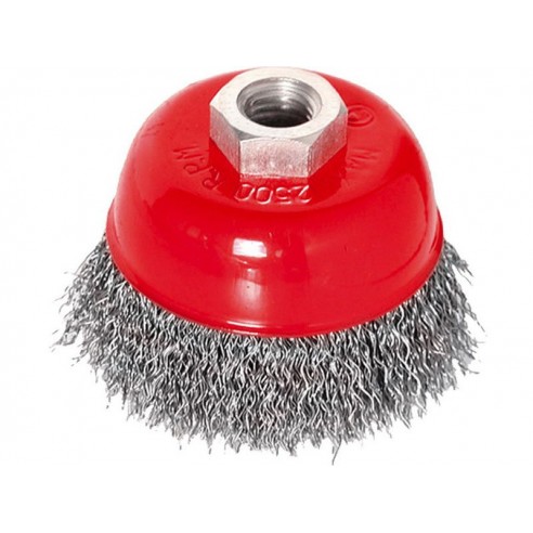 Четка кружна жичана, ∅100mm, виткана жица S 0,3mm, M14x2mm, EXTOL CRAFT