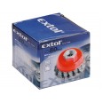 Четка жичана, ∅65mm, виткана жица S 0,5mm, M14x2mm, EXTOL CRAFT