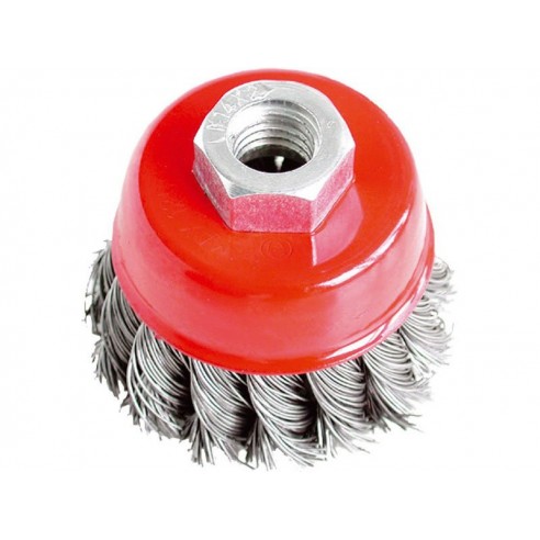 Четка кружна жичана, ∅80mm, виткана жица  S 0,5mm, M14x2mm, EXTOL CRAFT