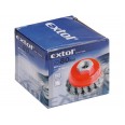 Четка кружна жичана, ∅80mm, виткана жица  S 0,5mm, M14x2mm, EXTOL CRAFT