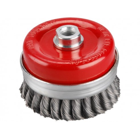 Четка жичана, ∅100mm, виткана жица S 0,5mm, M14x2mm, EXTOL CRAFT