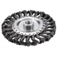 Четка кружна од плетена жица, ∅100mm, виткана жица S 0,5mm, M14x2mm, EXTOL CRAFT
