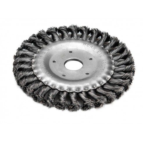 Четка кружна жичана, ∅150mm, виткана жица S 0,5mm, отвор 22,2mm, EXTOL CRAFT