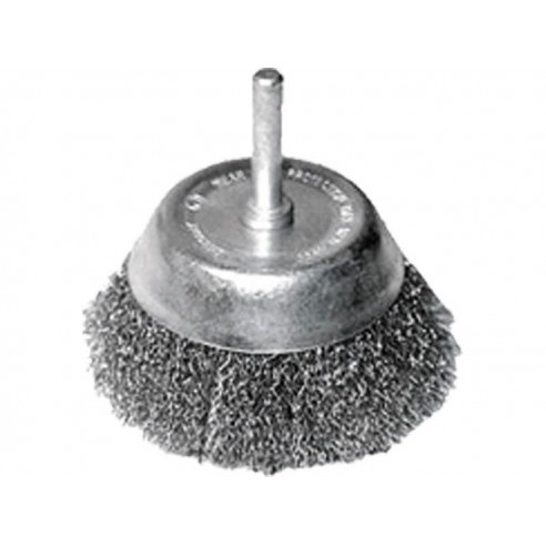 Четка кружна жичана, ∅75mm, виткана жица S 0,3mm, носач 6mm, EXTOL CRAFT