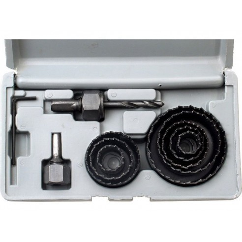 Пили кружни со бургија за дрво и гипскартон, сет 11пар, EXTOL CRAFT