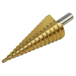 Бургија степенеста, ∅4-32mm, степен  2mm, 15 степени, носач ∅10mm, должина 101mm, EXTOL CRAFT