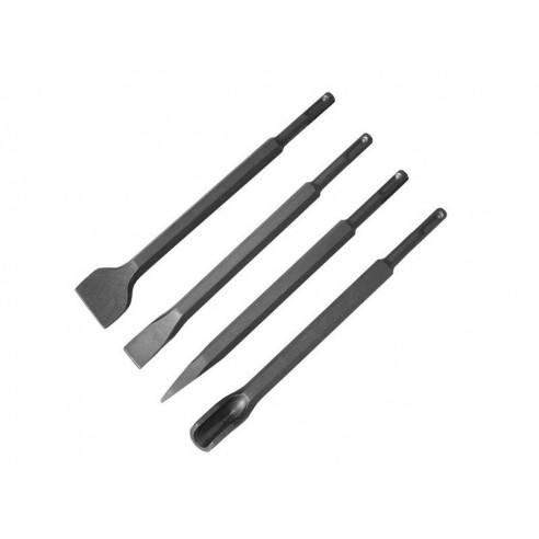 Секачи SDS PLUS, сет 4пар, 250mm:, плоснат 20 и 40mm,  шпицест, за жлебови, EXTOL CRAFT