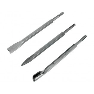 Секачи SDS PLUS, сет 3пар, 250mm:, плоснат 20mm, шпицест, за жлебови, EXTOL CRAFT