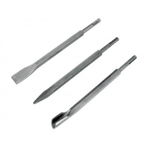 Секачи SDS PLUS, сет 3пар, 250mm:, плоснат 20mm, шпицест, за жлебови, EXTOL CRAFT