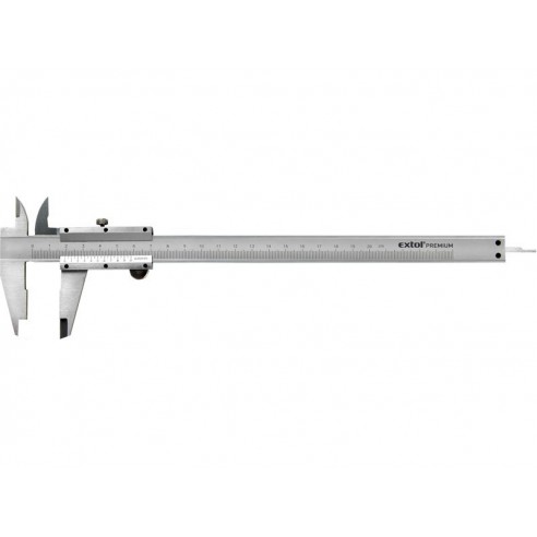 Метална лизгачка скала 0-200mm, со резолуција од 0,05 мм, длабиномер, EXTOL CRAFT