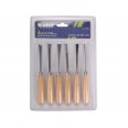 Длета резбарски со дрвена дршка сет 6пар, должина 165mm, EXTOL CRAFT
