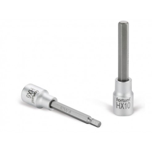 Насаден клуч продолжен, imbus, 1/2", HX 8, L 100mm, FORTUM