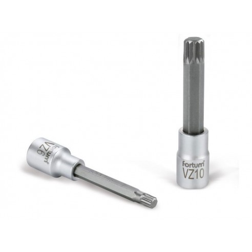 Клучеви насадни продолжени XZN, 1/2", XZN 6, L 100mm, FORTUM