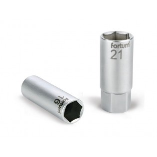 Насаден клуч за свеќичка, 1/2", 21mm, L 65mm, magnet, FORTUM