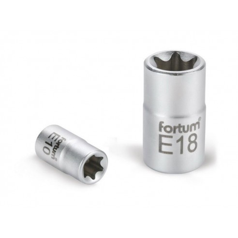 Клуч насаден внатрешен TORX, 1/4", E 4, L 25mm, FORTUM
