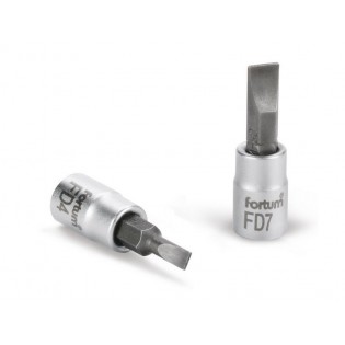 Клуч насаден зашрафувач плоснат, 1/4", 4mm, L 37mm, FORTUM
