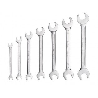 Клучеви вилушкасти, сет 7пар, 6x7, 8x9, 10x11, 12x13, 14x15, 16x17, 18x19mm, FORTUM