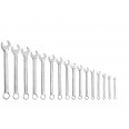 Клучеви вилушкасти/окасти сет 16пар, 6-7-8-9-10-11-12-13-14-16-17-18-19-21-22-24mm, FORTUM