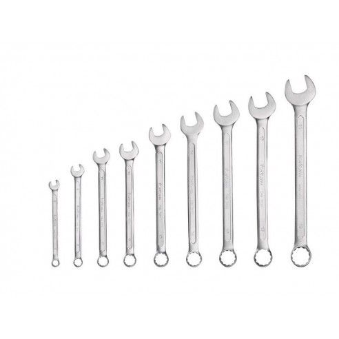 Клучеви вилушкасти/окасти сет 9пар, 6-8-10-11-13-14-16-17-19mm, FORTUM