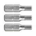 Сет битови imbus, 3пар.H 4x25mm, S2, FORTUM-KITO