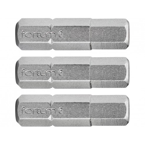 Сет битови imbus, 3пар.H 5x25mm, S2, FORTUM-KITO