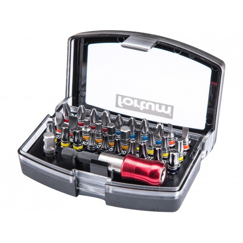 Сет битови, 32пар, магнетен држач за битови, S2, FORTUM-KITO