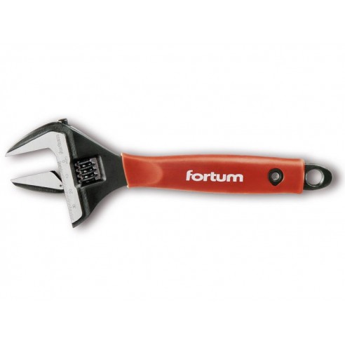 Клуч со нагодување, инсталатерски, 210 mm/8“, 0-38mm, M2-M24, FORTUM