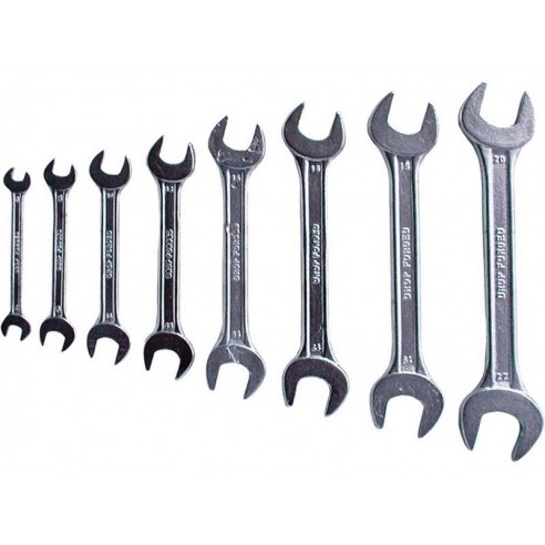 Клучеви вилушкасти, сет 8пар, 6x7, 8x9, 10x11, 12x13, 14x15, 16x17, 18x19, 20x22mm, EXTOL CRAFT