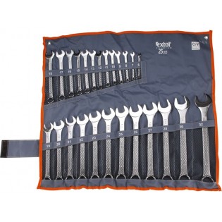 Клучеви вилушкасти/окасти сет 25пар, 6-32mm, полирани, EXTOL PREMIUM