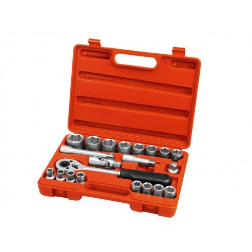 Рачен алат со насадни клучеви, сет 21пар, 1/2", CrV, EXTOL PREMIUM
