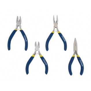 Клешти мини, сет 4пар, 125mm: комбинирани, со бочно сечење, заоблени со долг нос, , плоснати, EXTOL CRAFT Клешти мини, сет 4пар, 125mm: комбинирани, со бочно сечење, заоблени со долг нос, , плоснати, EXTOL CRAFT