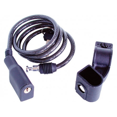 Сајла за заклучување на велосипед, 6x1500mm, 2 клуча и пластичен држач за на рам, EXTOL CRAFT