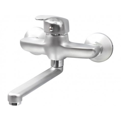 Батерија за мијалник/садомер ѕидна, 150mm,  права цевка 20cm, 40mm, SEDAL, mat, OPERA