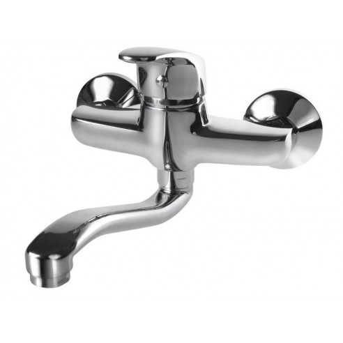 Батерија за мијалник/садопер, ѕидна, 150mm, закривена цевка 20cm, 40mm, SEDAL, chrom, OPERA Батерија за мијалник/садопер, ѕидна, 150mm, закривена цевка 20cm, 40mm, SEDAL, chrom, OPERA