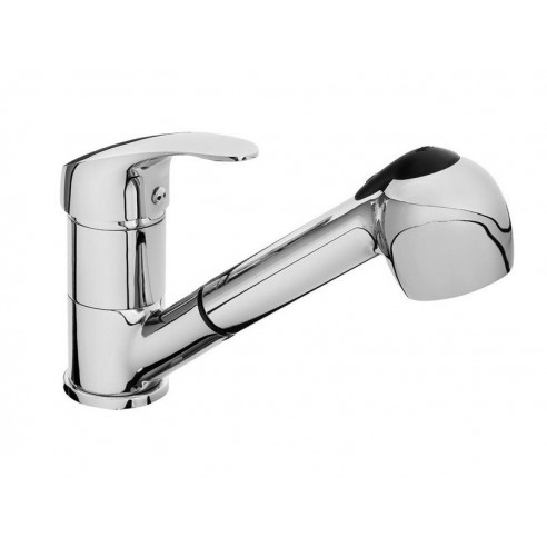 Батерија за мијалник  телескопска, со туш, должина на црево 150cm, 40mm, SEDAL, chrom, OPERA