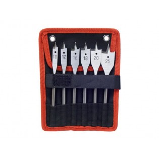 Бургии за дрво, плоснати, сет 6пар, ∅10-12-16-18-20-25mm, должина 150mm, EXTOL PREMIUM