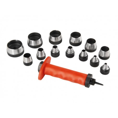 Перфоратори , сет 13пар, 5-6-8-10-11-13-16-19-22-25-28-32-35mm, EXTOL PREMIUM