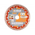 Дијамантски диск за режење turbo plus, 125x22,2mm, суво и мокро режење, EXTOL PREMIUM
