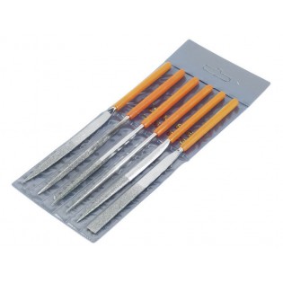 Дијамантски иглести турпии, сет 6пар, 160mm, EXTOL PREMIUM