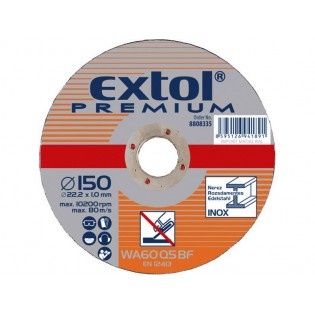 Диск за сечење челик/инокс, 180x1,6x22,2mm, EXTOL PREMIUM Диск за сечење челик/инокс, 180x1,6x22,2mm, EXTOL PREMIUM