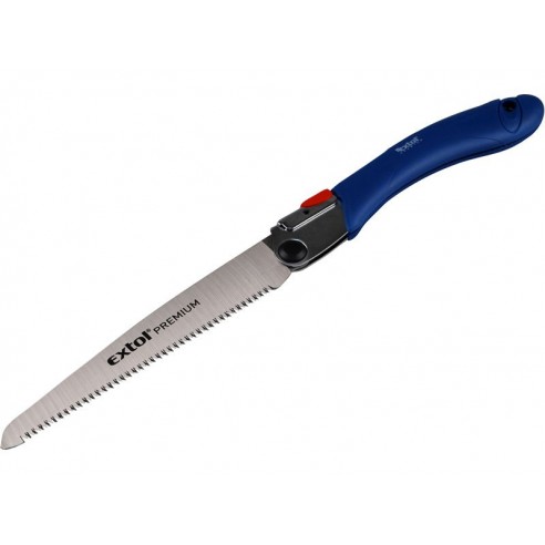 Пила за гранки склоплива, 210mm, вкупна должина 445mm, тројно острени и калени заби, 11заби/25mm, EXTOL PREMIUM