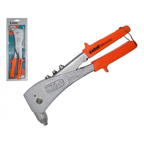 Клешти  за поп нитни, 265mm, за слепи нитни 2,4-3,2-4,0-4,8mm од алуминиум и челик, сила на сечење 6500N, EXTOL PREMIUM