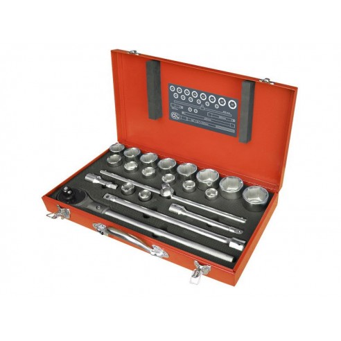 Сет насадни клучеви 22пар, 3/4", CrV, EXTOL PREMIUM