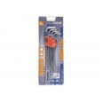 L-клучеви TORX продолжени, сет 9пар, T 10-50, со отвор EXTOL PREMIUM