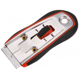 Стругач универзален, со менливо сечиво 38x19mm (Extol сечиво 9141), дршка од ABS пластика обложена со TPR гума, EXTOL PREMIUM