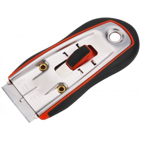 Стругач универзален, со менливо сечиво 38x19mm (Extol сечиво 9141), дршка од ABS пластика обложена со TPR гума, EXTOL PREMIUM