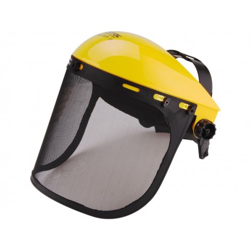 Штит за цело лице со држач за слушалки, жичана мрежа